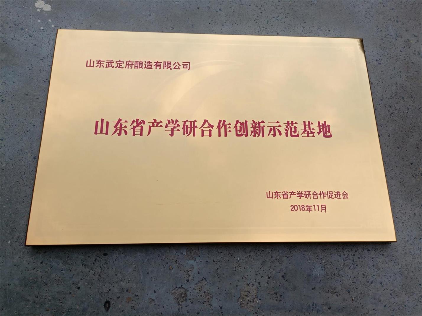 山東省產(chǎn)學研合作創(chuàng)新示范基地